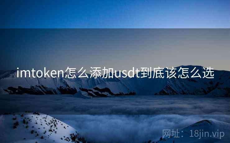 imtoken怎么添加usdt到底该怎么选